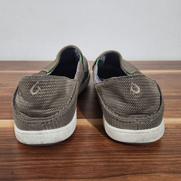 Olukai Nohea Mesh Slip On Sneakers Mens 11 Brown Shoes Boat Convertible main image 4